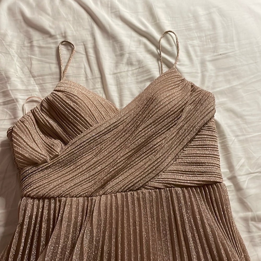 Cream colored fully glitter dress